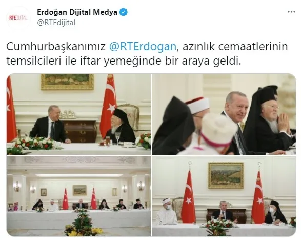 Son dakika: Başkan Erdoğan, azınlık cemaatlerinin temsilcileri ile iftar yemeğinde bir araya geldi - 2