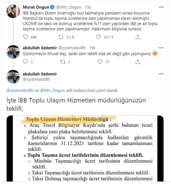 İBB Sözcüsü Murat Ongun’un bir yalanı daha deşifre oldu! İstanbul’da taksi, minibüs ve dolmuş ücretlerine zammı... - 3