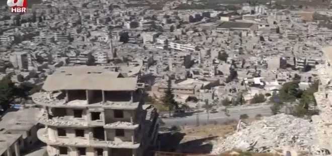Esad rejimi sivilleri hedef alıyor! İşte hava saldırılarının olduğu Eriha