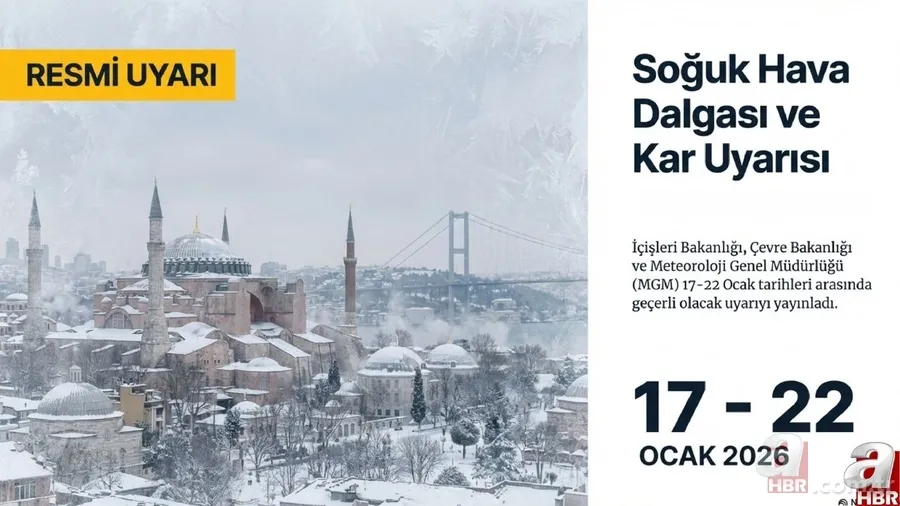 Bakanlık ve MGM uyardı: 12 ilde sarı kodlu alarm! İstanbul'da kar yağışı başladı 14