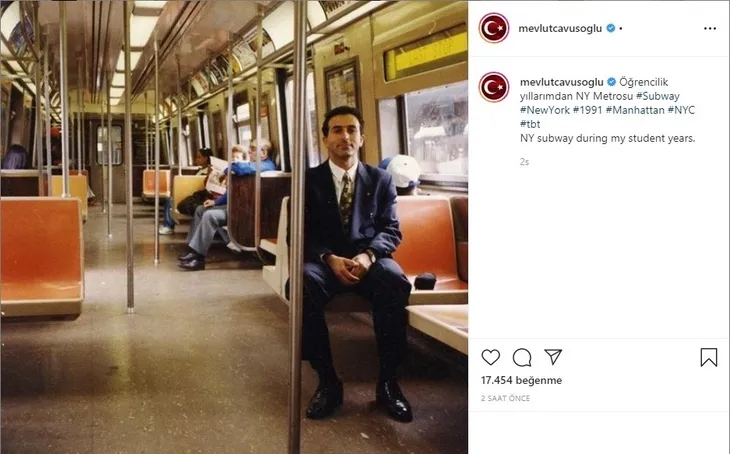 Bakan Çavuşoğlu, öğrencilik yıllarına ait fotoğraf paylaştı