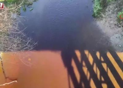 Şeytan deresinin rengi kahverengiye döndü