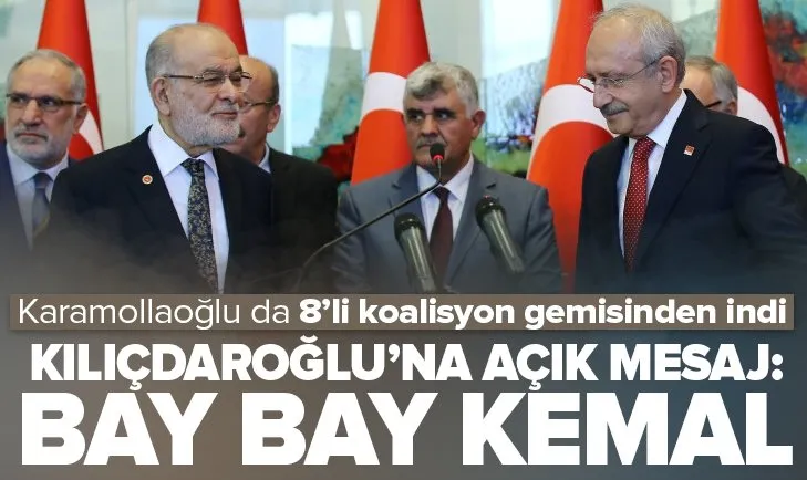 Karamollaoğlu da 8’li koalisyon gemisinden indi!