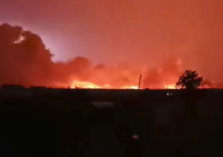 TİGEM arazisindeki büyük yangın kontrol altına alındı