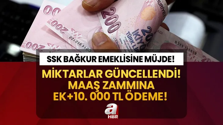 Miktarlar güncellendi! 7.500 TL alan SSK Bağkur emeklisine müjde! 2024 maaş zammına ek + 10.000 TL ödeme...