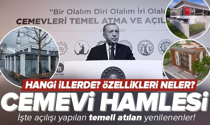 Başkan Erdoğan’dan “cemevi” hamlesi
