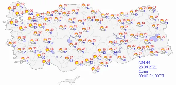 1618843243205.png Meteoroloji Genel Müdürlüğü'nden son dakika uyarısı! Kuvvetli fırtına geliyor! İşte beş günlük hava durumu - 6