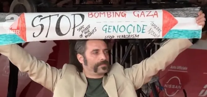 İtalyan aktör Antonio Di Matteo ve Hollandalı Kick boksçu Rico Verhoeven’dan Gazze’ye destek