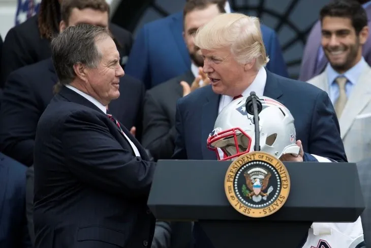 NFL şampiyonu Patriots, Beyaz Saray’ı ziyaret etti