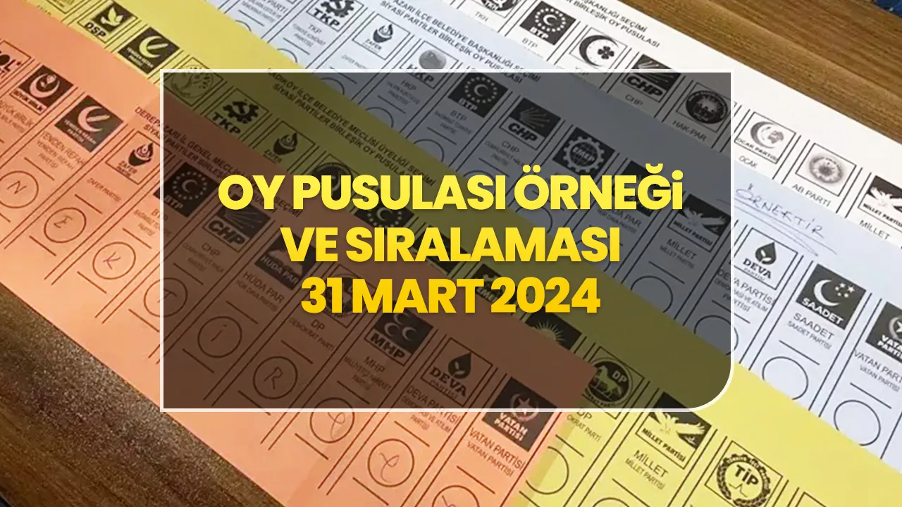 Oy R Khrb Oy Pusulası Örneği ve Sıralaması 31 Mart 2024 | Yerel seçimde oy ...