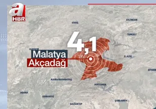 Malatya'da 4,1 büyüklüğünde korkutan deprem