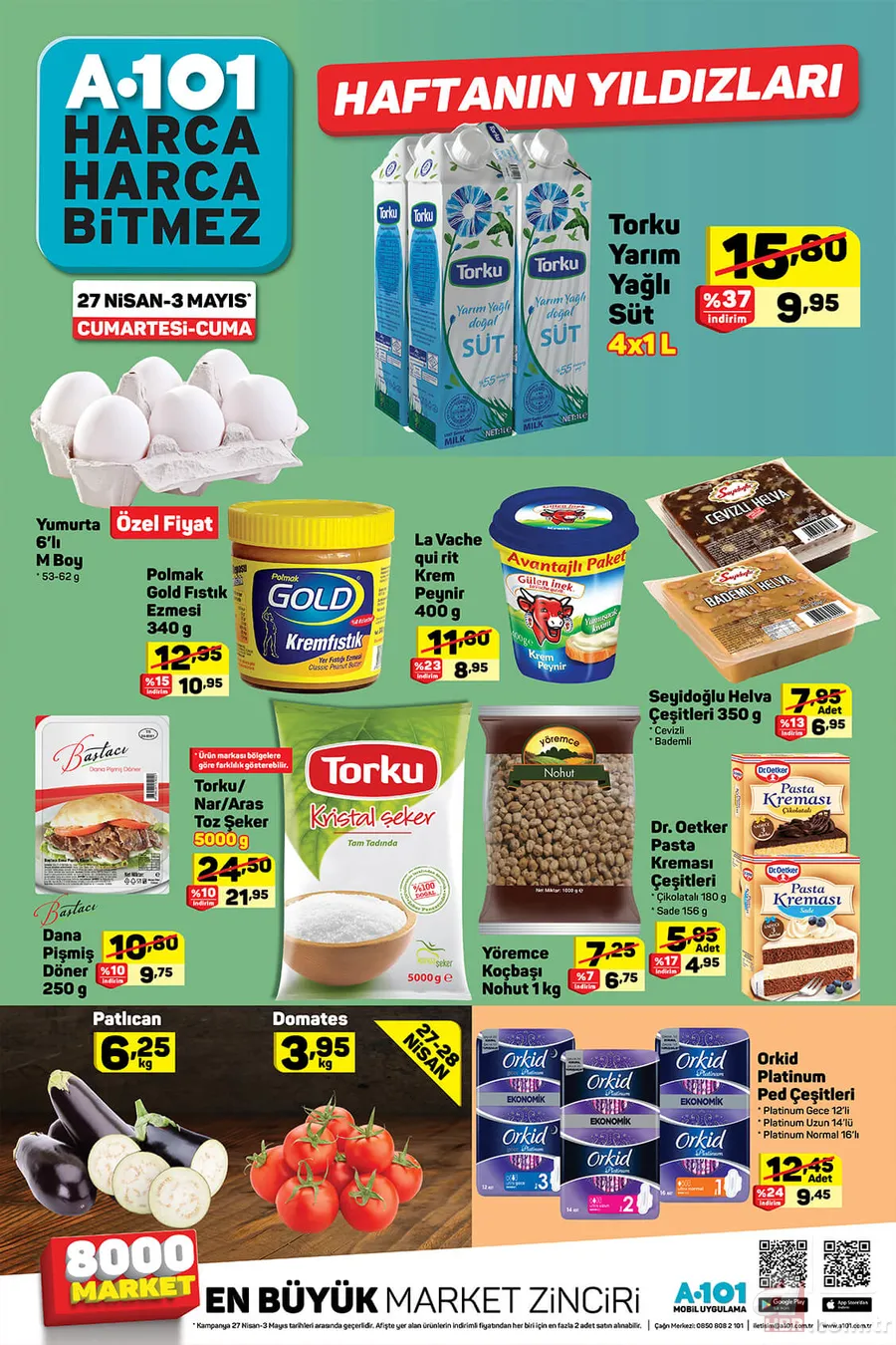 Şok aktüel ürünler kataloğu 1-7 Mayıs ve A101 aktüel ürünler kataloğu 27 Nisan - 3 Mayıs ile dev gıda indirimleri! 12