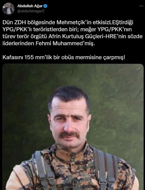 Son dakika: MSB duyurdu! PKK'ya 'üst düzey' darbe: Sözde lider kadrodaki Fehmi Muhammed etkisiz hale getirildi - 2
