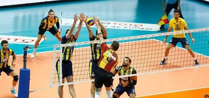 Voleybolda Şampiyonlar Kupası Fenerbahçe'yi 3-2 yenen Galatasaray'ın