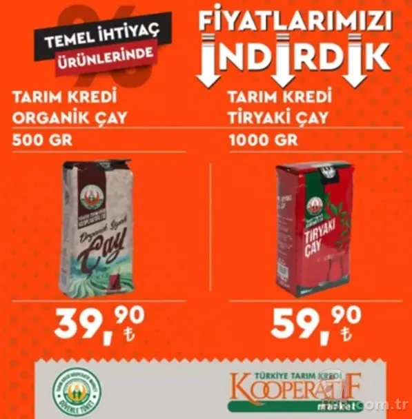 Tarım Kredi marketlerinde indirim! Hangi ürün ne kadar oldu? Tarım Kredi'de eski ve yeni fiyat listesi 12