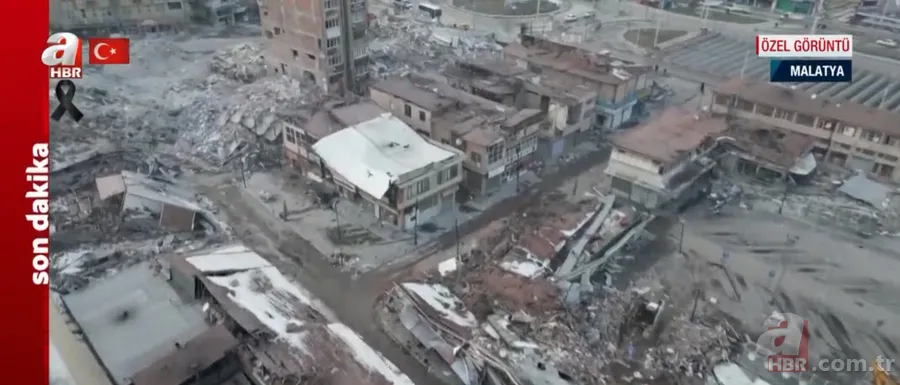 Görüntüler Malatya'dan... A Haber drone kamerası ile kayda alındı! İşte BÜYÜK YIKIM 7