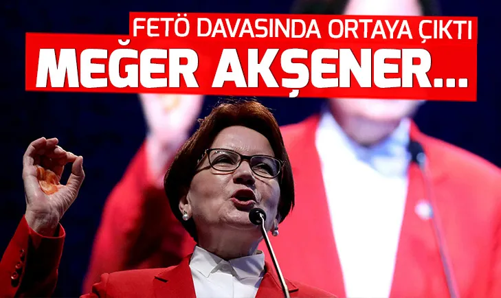 FETÖ davasında Meral Akşener için dikkat çeken sözler