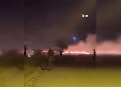 Elazığ’da otluk alanda yangın