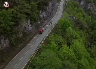 Artvin’de tünel bakım için kapandı