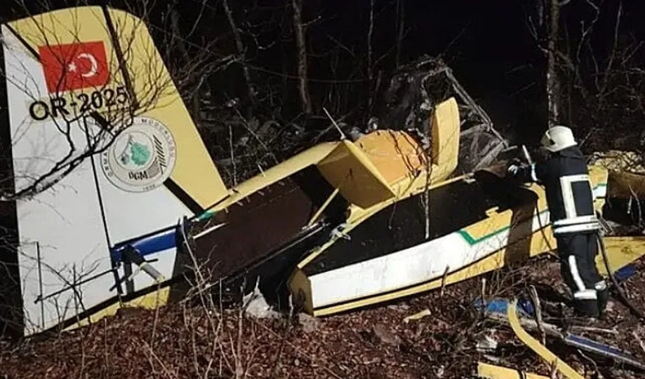 İŞTE UÇAĞIN ENKAZI!