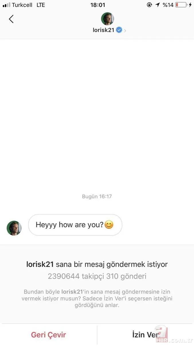 Loris Karius hız kesmiyor! Şimdi de Merve Taşkın’a...