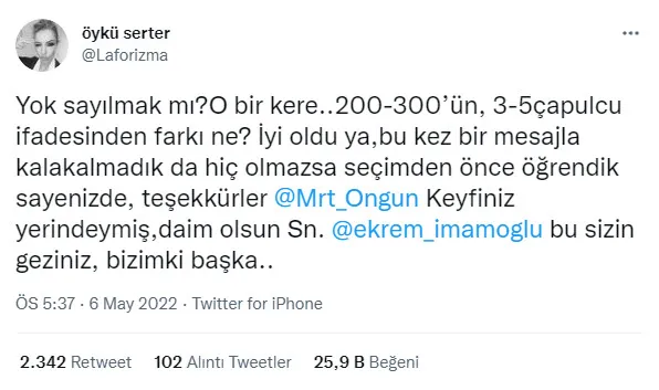 Şahan Gökbakar’dan İBB Başkanı Ekrem İmamoğlu’na tepki: Fazla pohpohun yol açtığı kibir ve durum körlüğü...