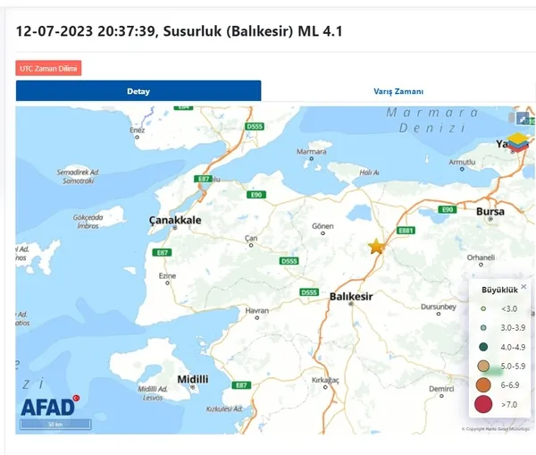 Balıkesir’de deprem meydana geldi | 2023 son depremler... - 2