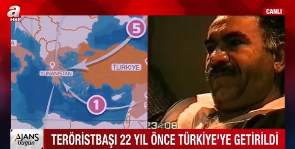 Teröristbaşı Öcalan'ın Türkiye'ye getirilişinin 22. yılı! İşte bebek katili Öcalan'ın kaçış rotası - 6