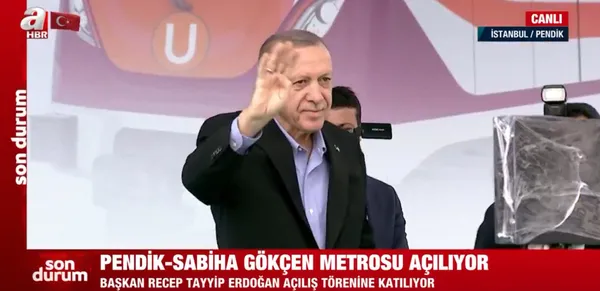 Pendik-Sabiha Gökçen Havalimanı metro hattı açıldı! Başkan Erdoğan’dan İstanbul’da iş yapmayan CHP’ye tepki! İstanbullum derslerini verecek