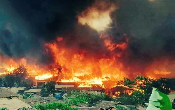 Bangladeş'te mülteci kampında yangın! Çok sayıda ölü ve kayıp var - 6