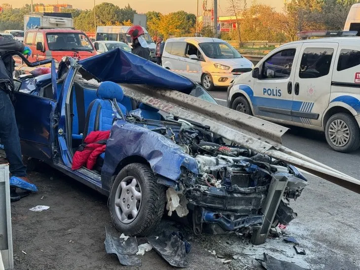 Kocaeli Çayırova’da korkunç kaza! Bariyerlere ok gibi saplandı | Doğum gününde hayatını kaybetti