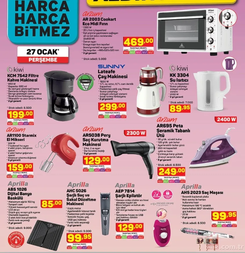 A101 27 Ocak 2022 kataloğu: A101'de bu hafta neler var? Teknoloji, elektronik, züccaciye, tekstil indirimleri... 8