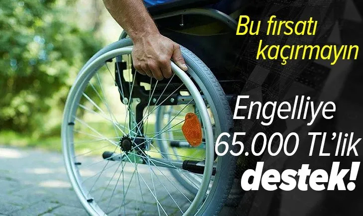 Başvurular e-Devlet’ten: Engelliye 65.000 TL!