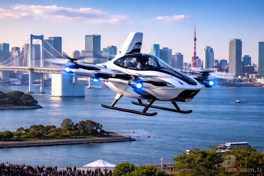 Trafik derdine son veren teknoloji! Uçan taksi havalanmaya başladı 1