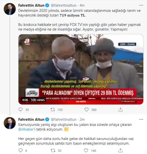 A Haber ortaya çıkardı! FOX TV’nin yalan haberine Bakan Varank’tan sert tepki: Bu apaçık kurgu ve aldatıcı yayın