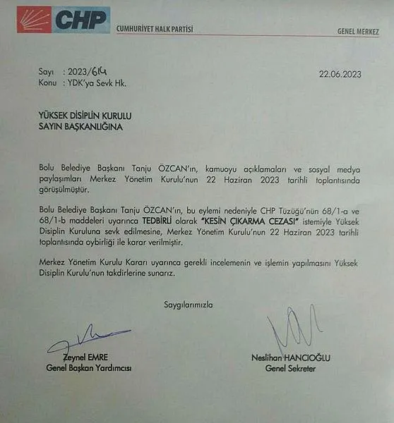 CHP’den ihracı istenen Tanju Özcan Kemal Kılıçdaroğlu’nu bombaladı! Değişim ve Adalet yürüyüşüne çıkıyor