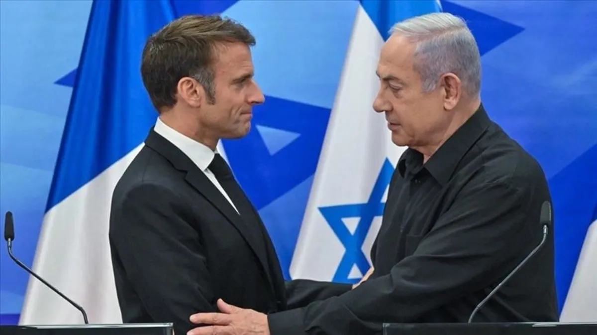 Netanyahu Macron ile görüştü