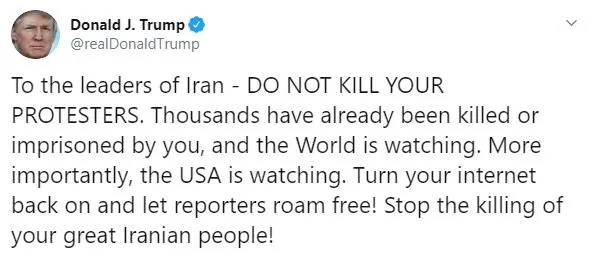 Son dakika: Trump'tan İran'daki protestolarla ilgili flaş açıklama - 1