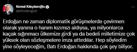 Kılıçdaroğlu Başkan Erdoğan’ın tercümanını tehdit etti