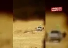 Teröristler sivillere ait arazileri ateşe verirken görüntülendi