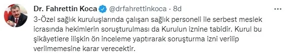 Son dakika: Sağlık Bakanı Koca, "MALPRAKTİS" davası açıklaması! "Resmi Gazete’de yayımlandı..." - 3