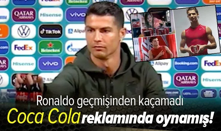 Cristiano Ronaldo geçmişinden kaçamadı! Coca Cola reklamında oynamış