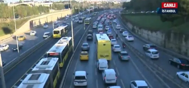 İstanbul’da sabah trafiği! İşte trafik yoğunluk haritasında son durum