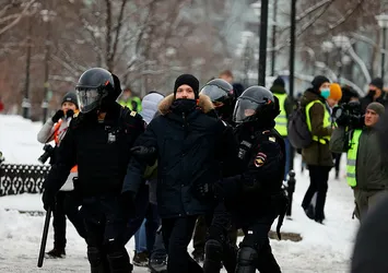 Rusya'daki Navalnıy protestosunda 1633 kişi gözaltına alındı