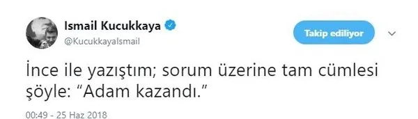 Muharrem İnce: "Erdoğan'ın seçimi kazandığını kabul ediyorum" - 2