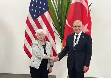 Hazine ve Maliye Bakanı Mehmet Şimşek ABD Hazine Bakanı Yellen ile görüştü