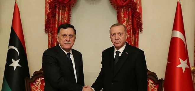 Son dakika: Başkan Erdoğan, Libya UMH Başkanlık Konseyi Başkanı Sarraj’ı kabul etti
