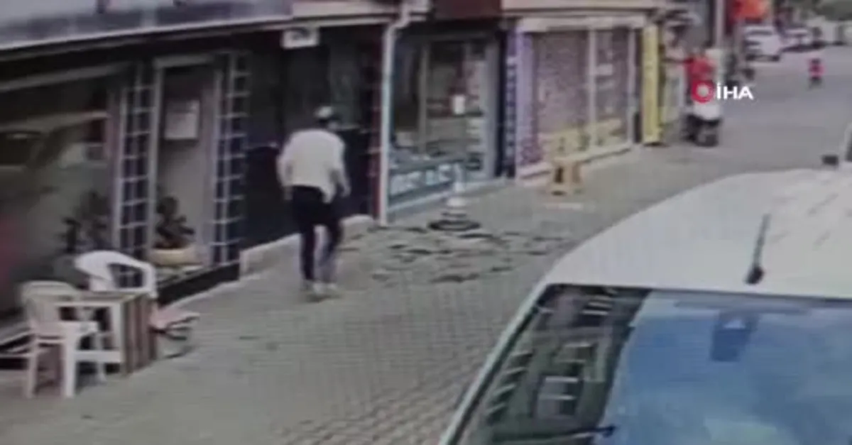 Muğla'da korkunç olay! Genç kızın metrelerce yükseklikten düşme anı kamerada