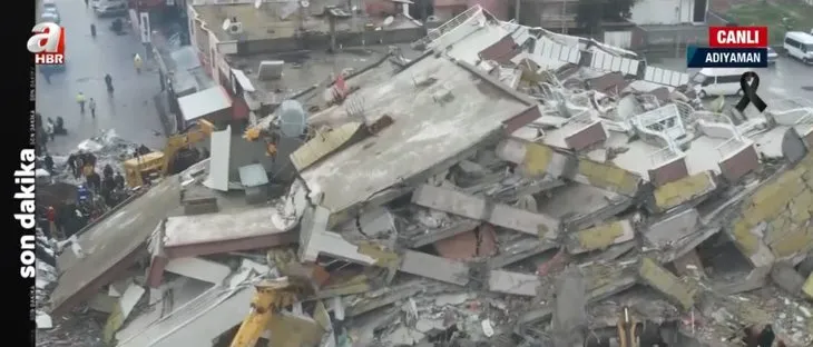 A Haber drone kamerasından DEPREM bölgesi! Facianın boyutunu gözler önüne seren dehşet verici görüntüler