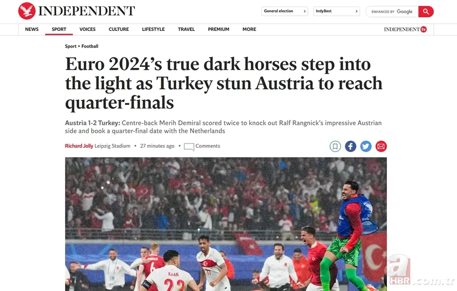 Dünya 'Bizim Çocuklar'ı konuşuyor! İşte Avusturya zaferinin manşetleri 15